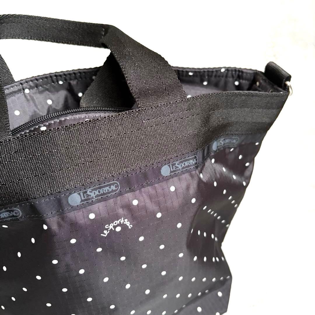 未使用級✨ レスポートサック BUCKET TOTE プティドット トート 黒