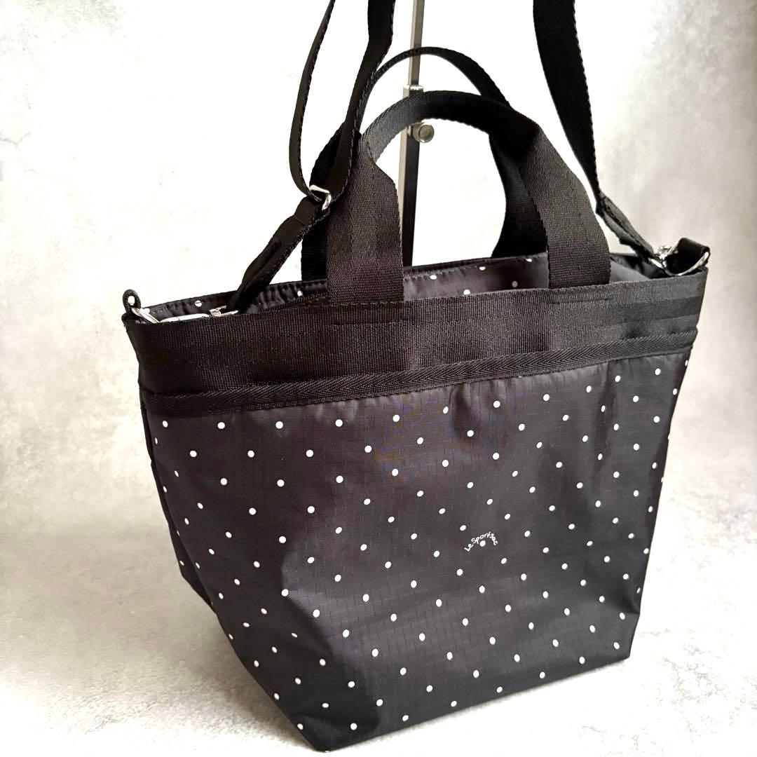 未使用級✨ レスポートサック BUCKET TOTE プティドット トート 黒