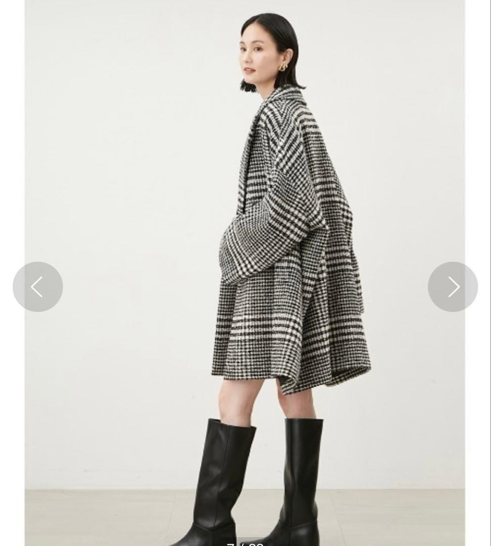 新品未使用タグ付き　ワイドシルエットダブルブレストコート