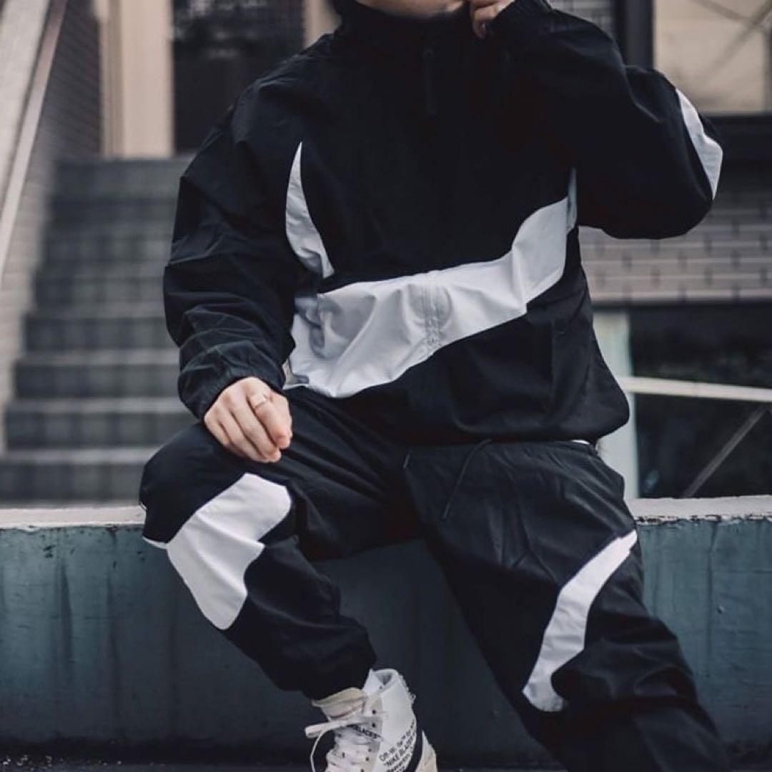 【美品】NIKE Big Swoosh Woven Set Up