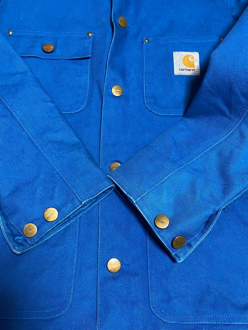 カーハート carhartt ミシガン　チョアコート　WIP　　レア　ブルーS