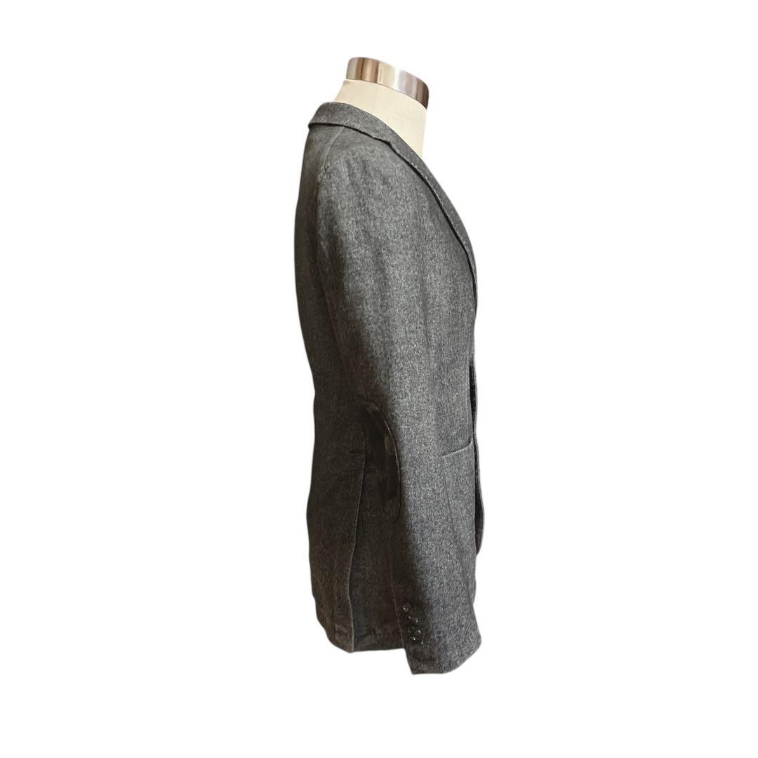 【美品】タリアトーレ テーラードジャケット エルボーパッチ ウール グレー M