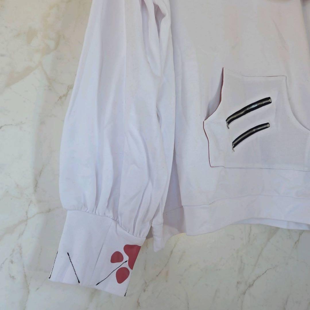 IRO IRO もふもふ娘のひっかきトップス トレーナー 白 ファー 肉球 新品