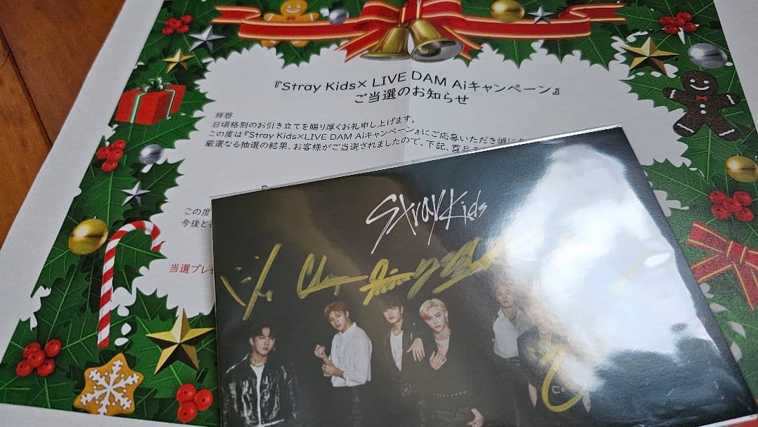 straykids スキズ　全員　サイン　ポストカード