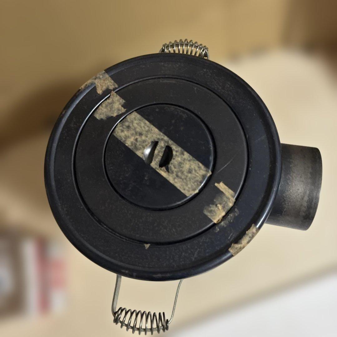 【未使用】ルンペン石炭ストーブ　円筒型　簡炭2kg 文化たきつけ付き　送料込み