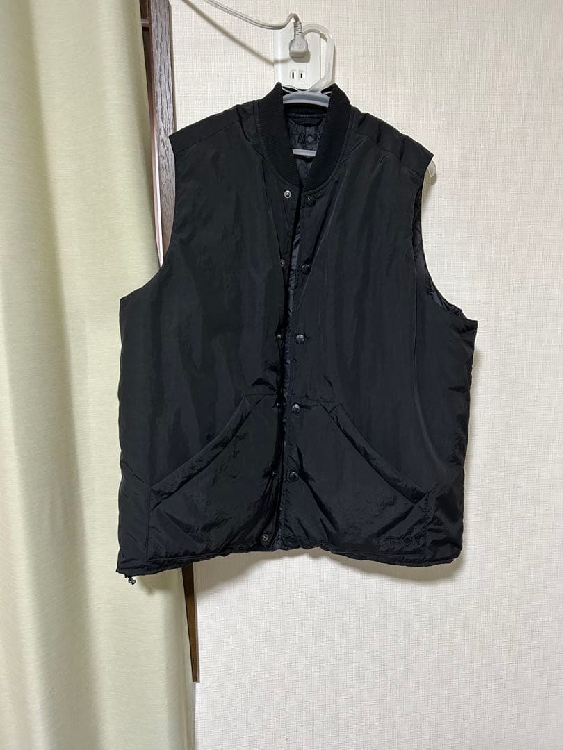 ジャケット・アウター TAION/RE Vertical quilt Rvs Down Vest