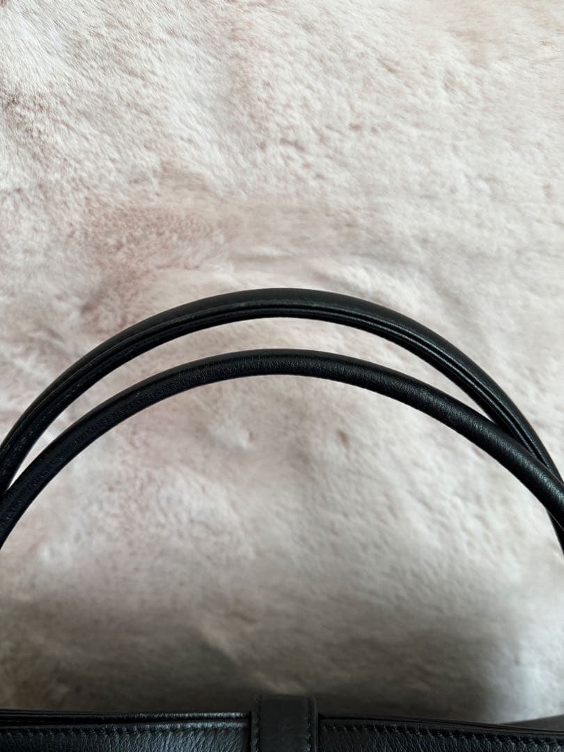 濱野皮革工藝　グレース ディライトトート ブラック✕シルバー　サナエバッグ 黒