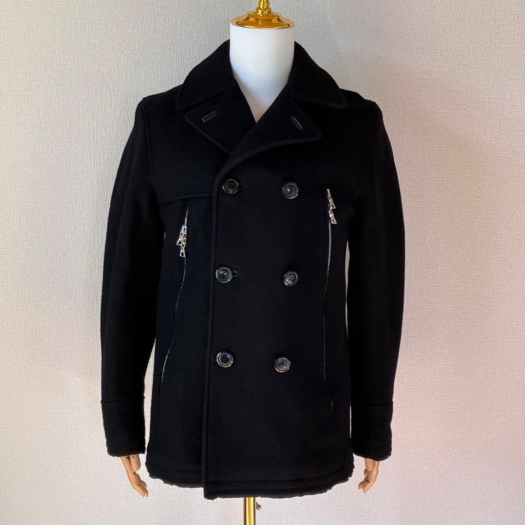 ダブルジェーケー　wjk ピーコート　ジャケット　Pコート　ウール　L