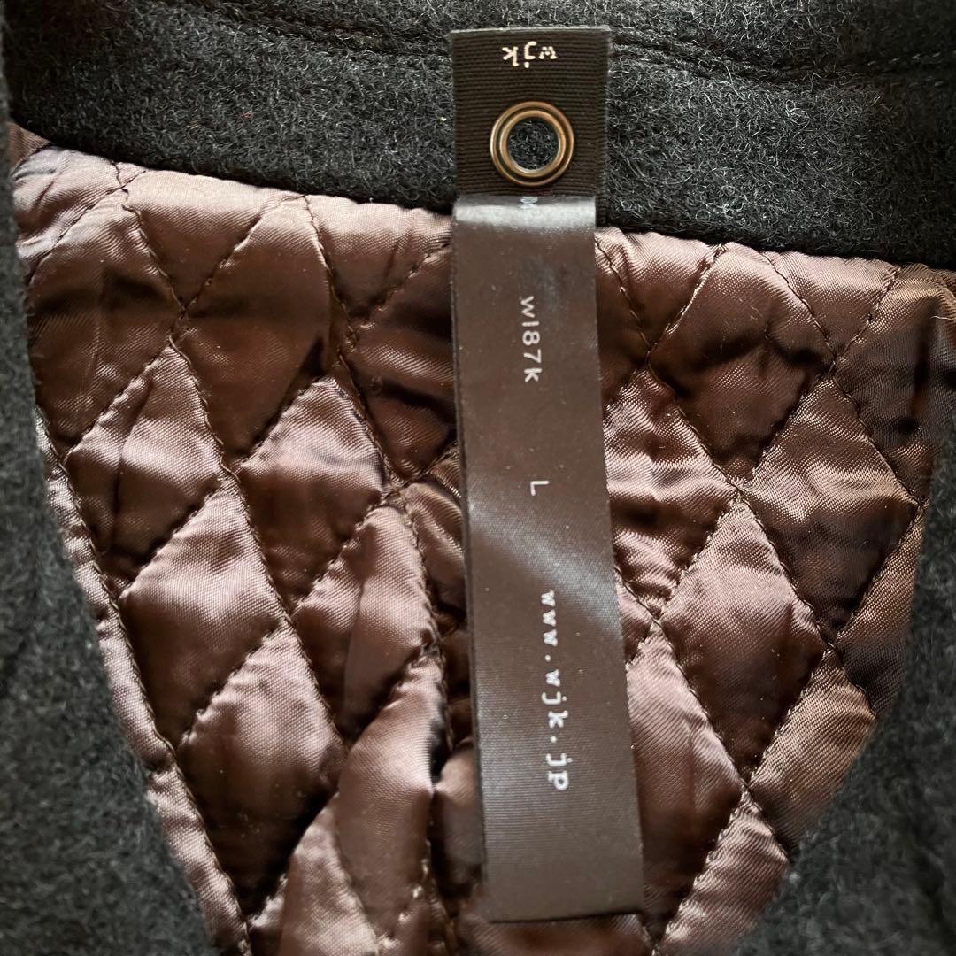 ダブルジェーケー　wjk ピーコート　ジャケット　Pコート　ウール　L