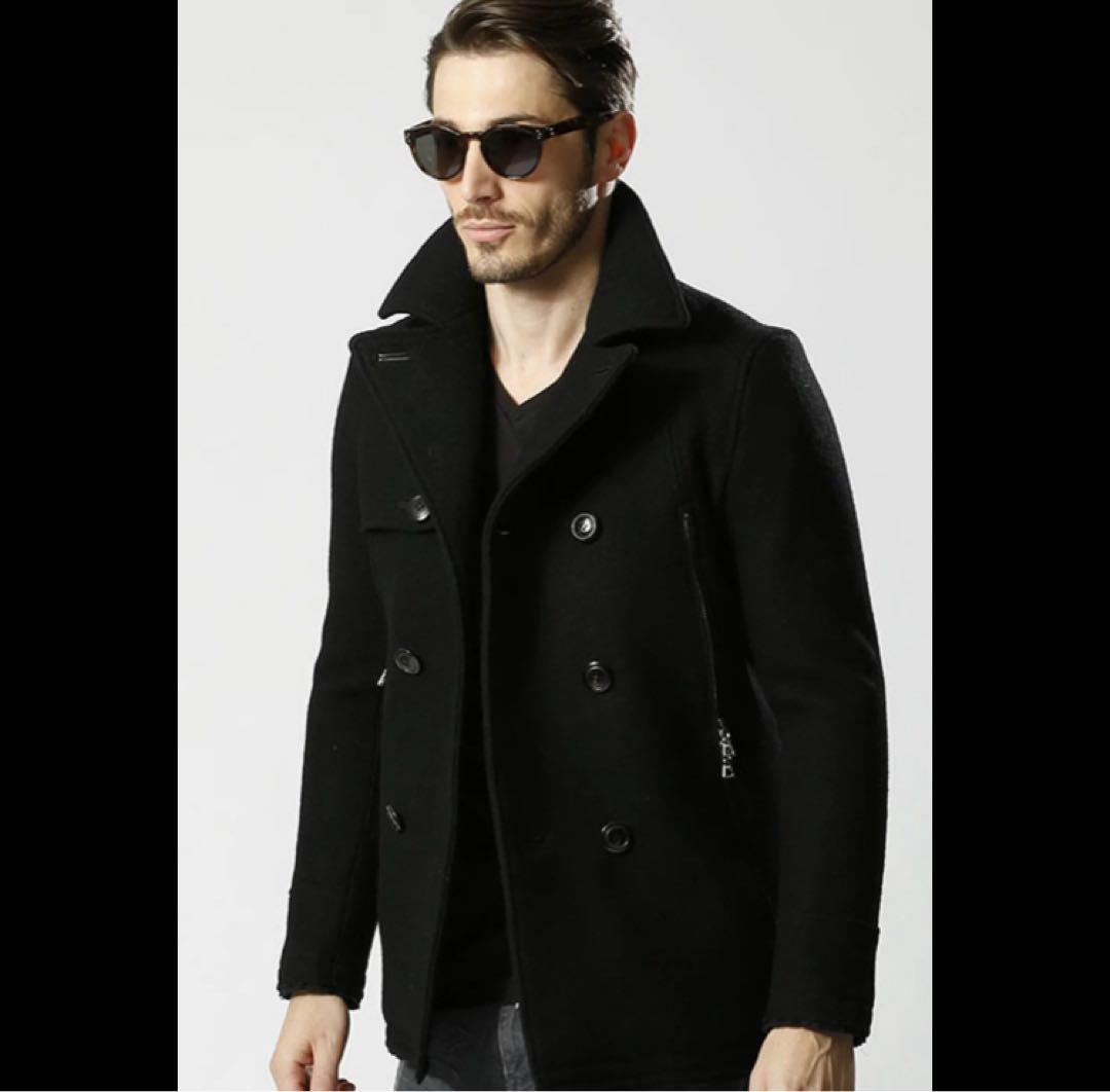 ダブルジェーケー　wjk ピーコート　ジャケット　Pコート　ウール　L