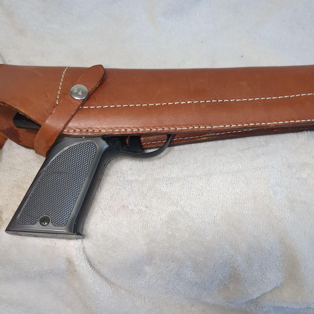 珍品　多種ピストル対応　バネ固定式　ショルダーレザーホルスター