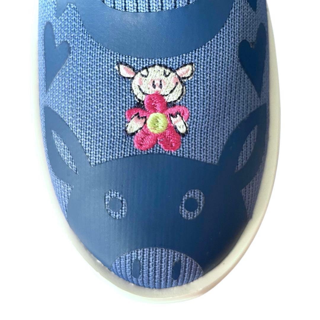 【未使用品】ALBEROBELLOブルー刺繍　スニーカー　定価29,700-