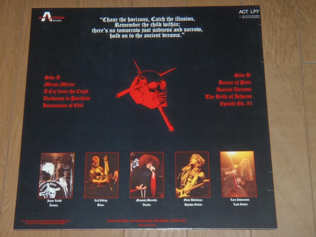 Candlemass　Ancient Dreams　輸入盤レコード　ハードロック