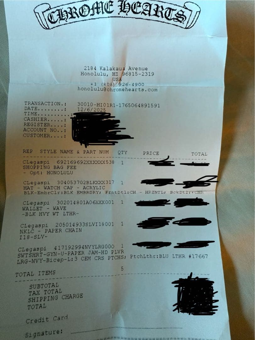 帽子 CHROME HEARTS WATCH CAP