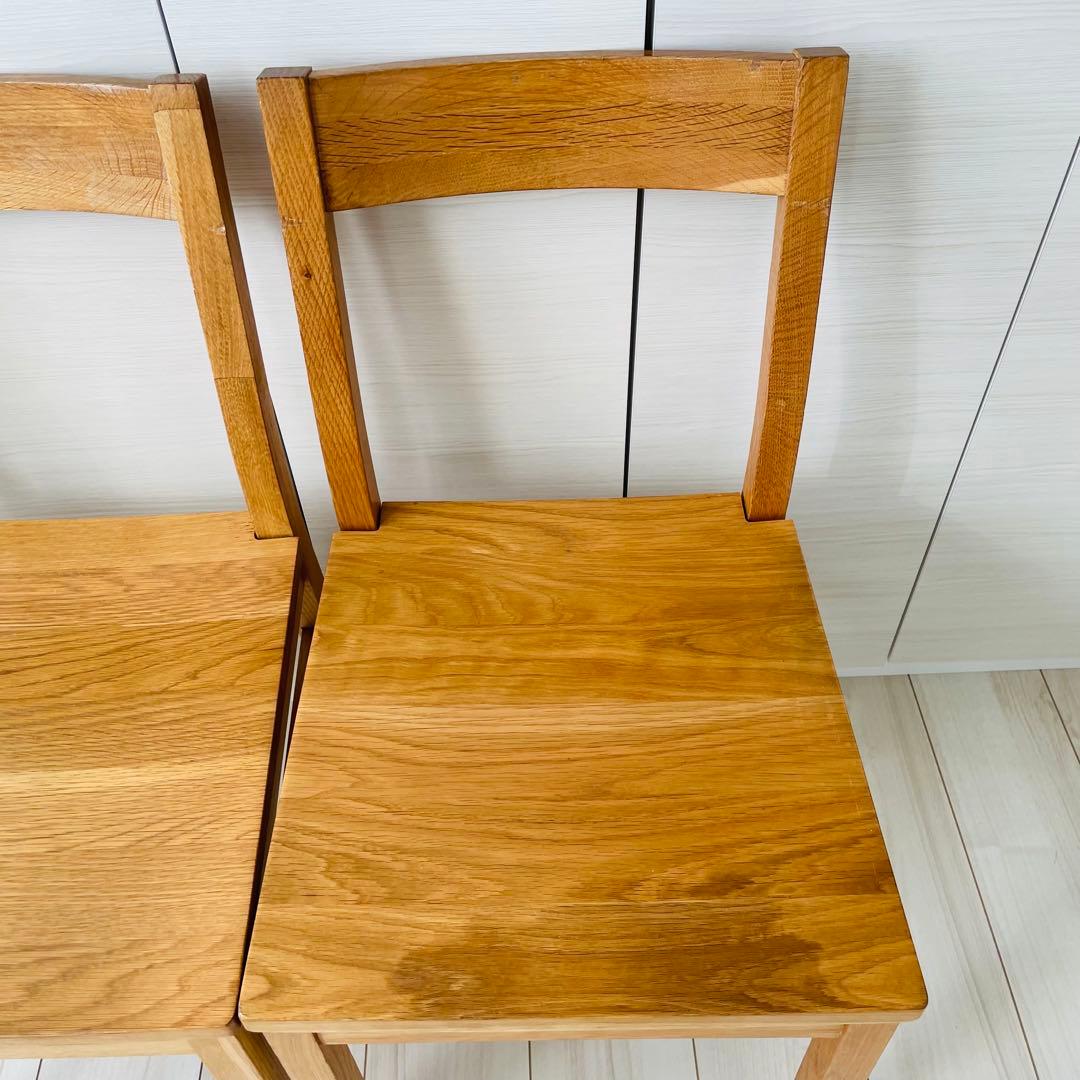 送料込み！ 無印良品　ダイニングチェア　2個セット　①