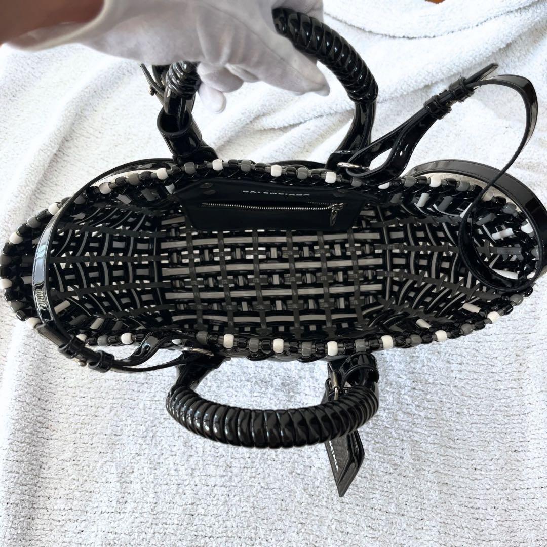 新品同様！BALENCIAGA バレンシアガ ビストロXS カゴバッグ