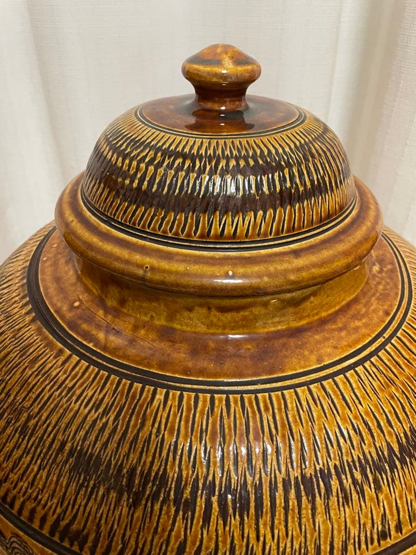 小鹿田 坂本茂木 作 高さ50cm 大壺 民藝　小鹿田焼