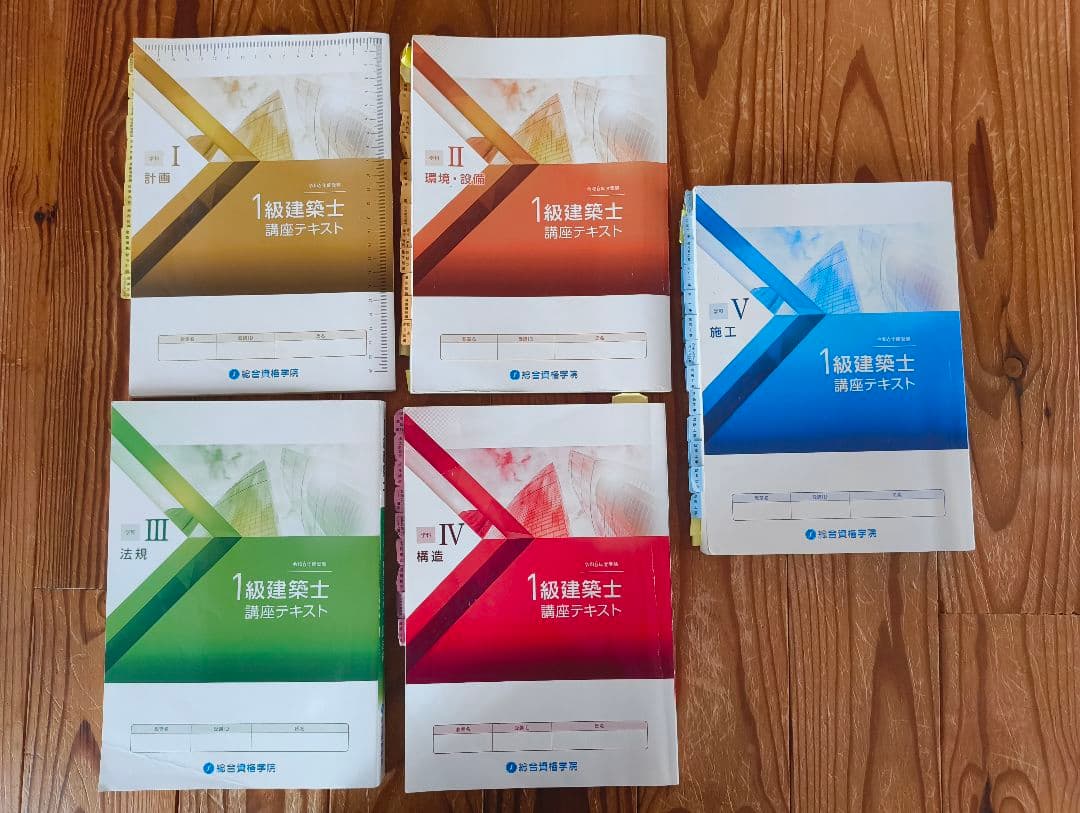 総合資格 1級建築士 学習参考書セット 2024年版 (令和6年)