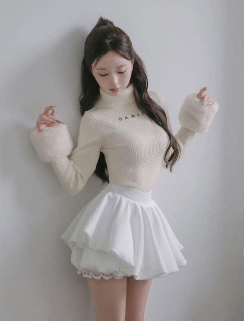 darich ボリュームバルーンミニスカート FREE