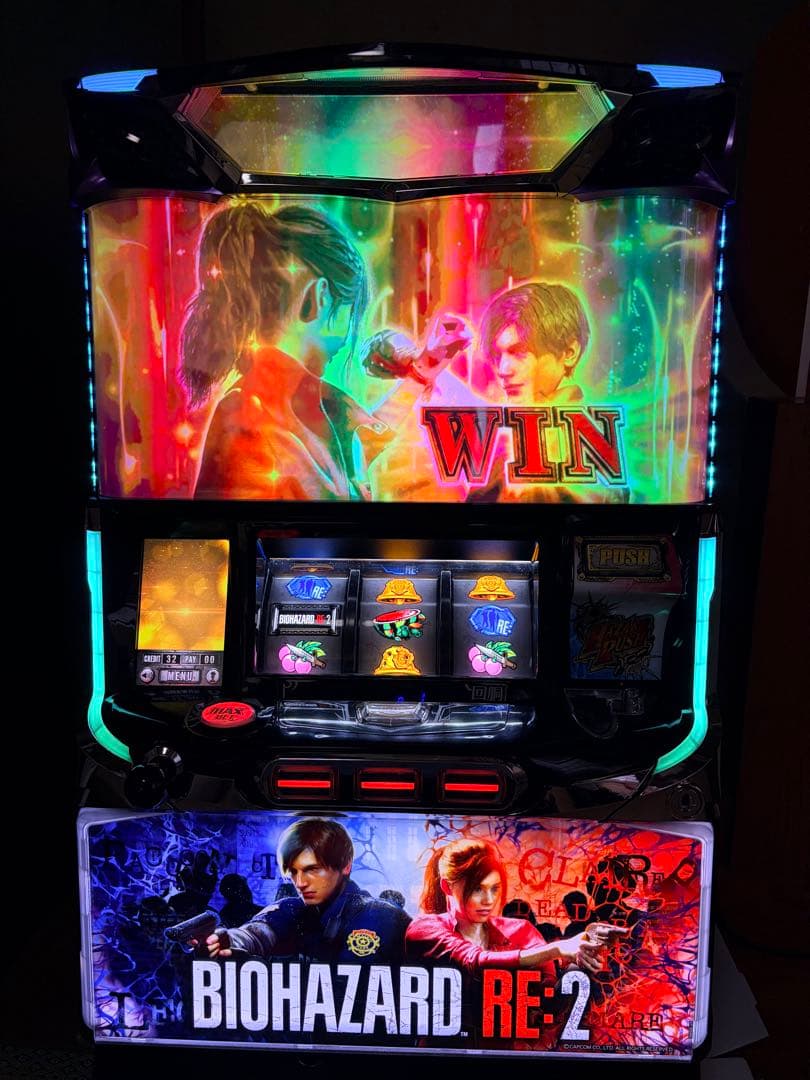 バイオハザードRE2 実機 パチスロ スロット メダル不要機付