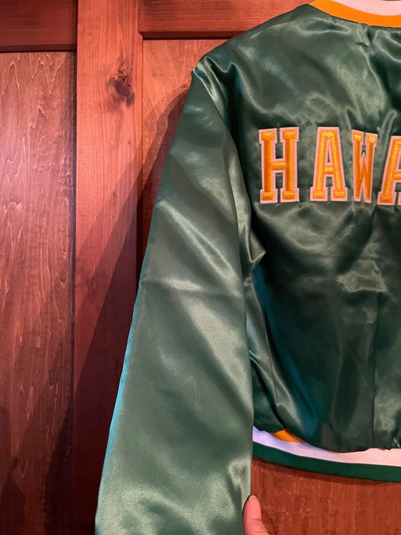 最終！デッドストック！ハワイ大学　スタジャン80's アメリカ製S