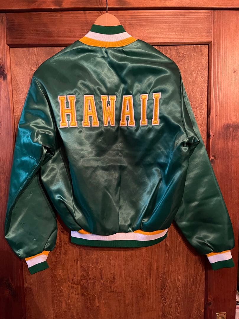 最終！デッドストック！ハワイ大学　スタジャン80's アメリカ製S