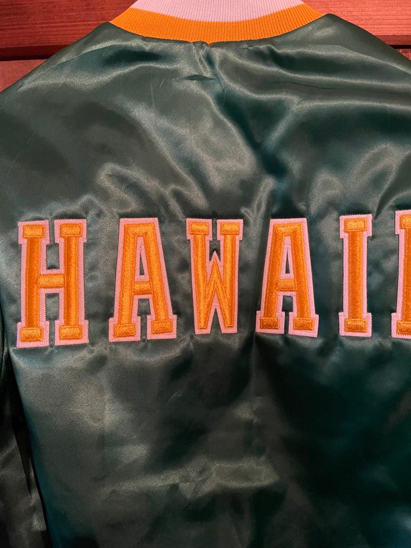 最終！デッドストック！ハワイ大学　スタジャン80's アメリカ製S