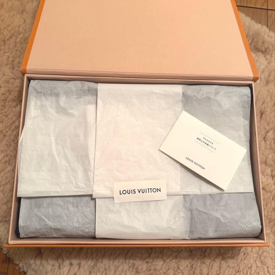 【未使用】LOUIS VUITTON ルイヴィトン コットン ストール ダミエ