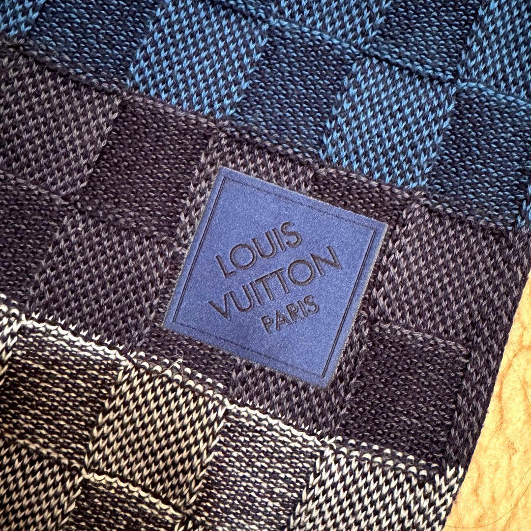 【未使用】LOUIS VUITTON ルイヴィトン コットン ストール ダミエ