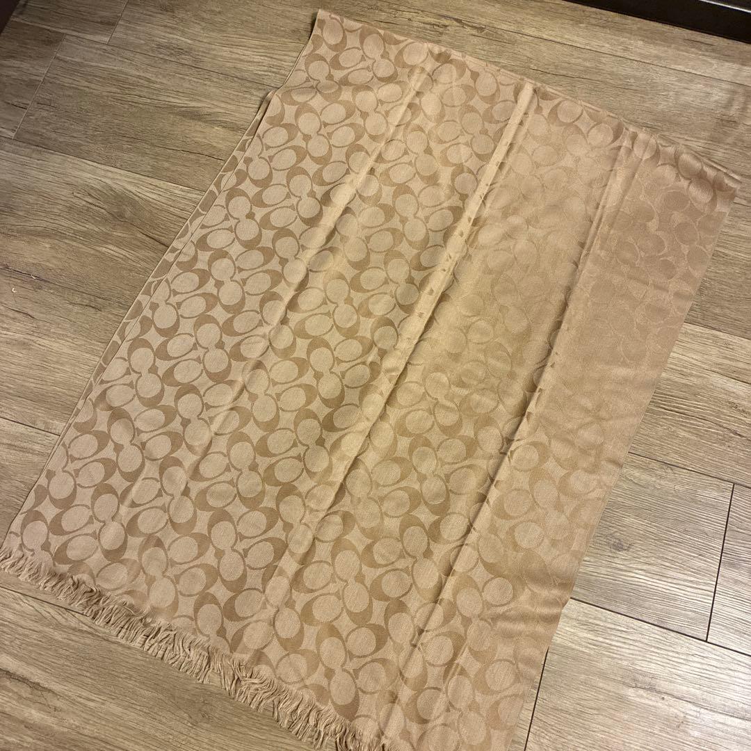 COACH ウールシルク　ストール　新品