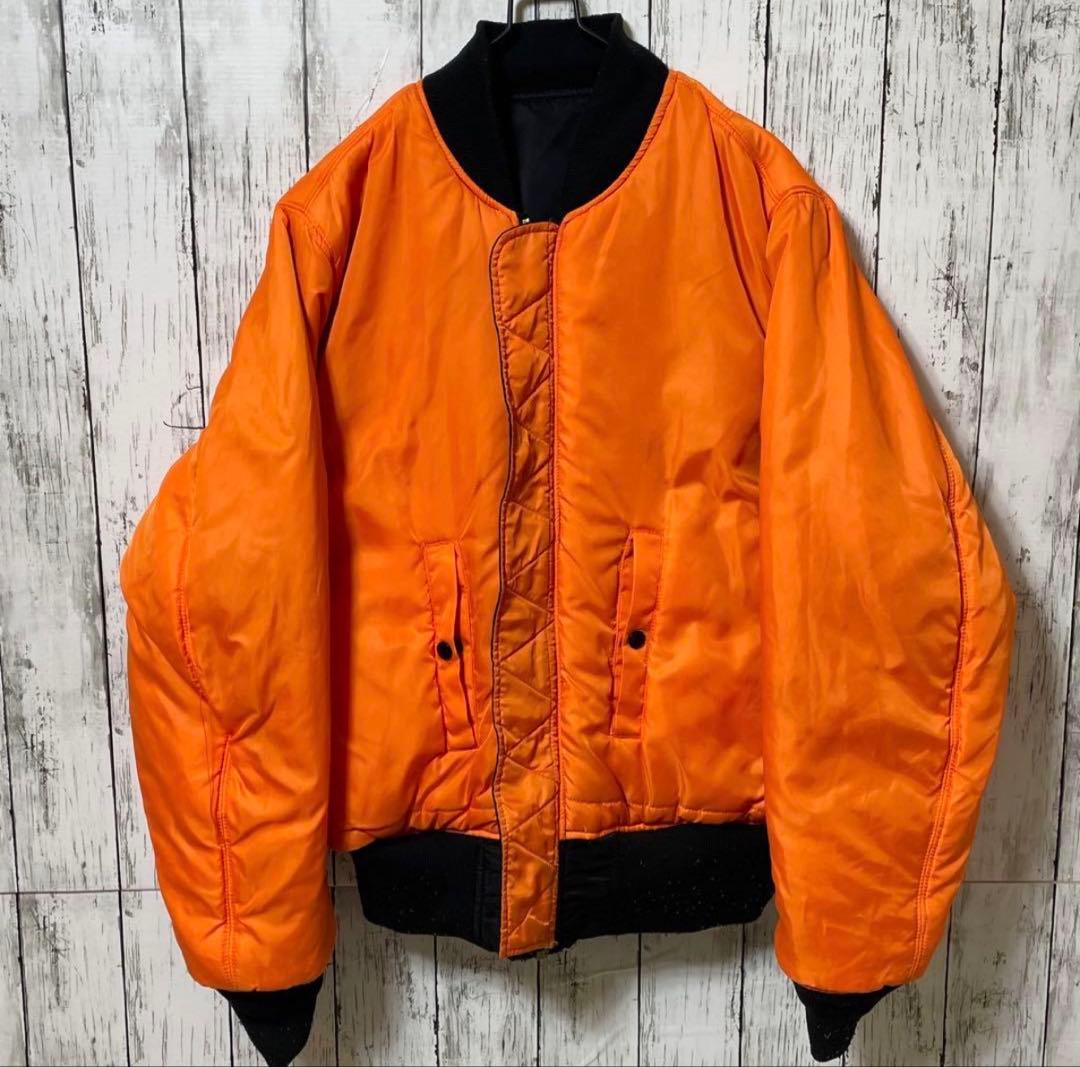 【ALPHA】 アルファ ma -1 フライトジャケット リバーシブル M