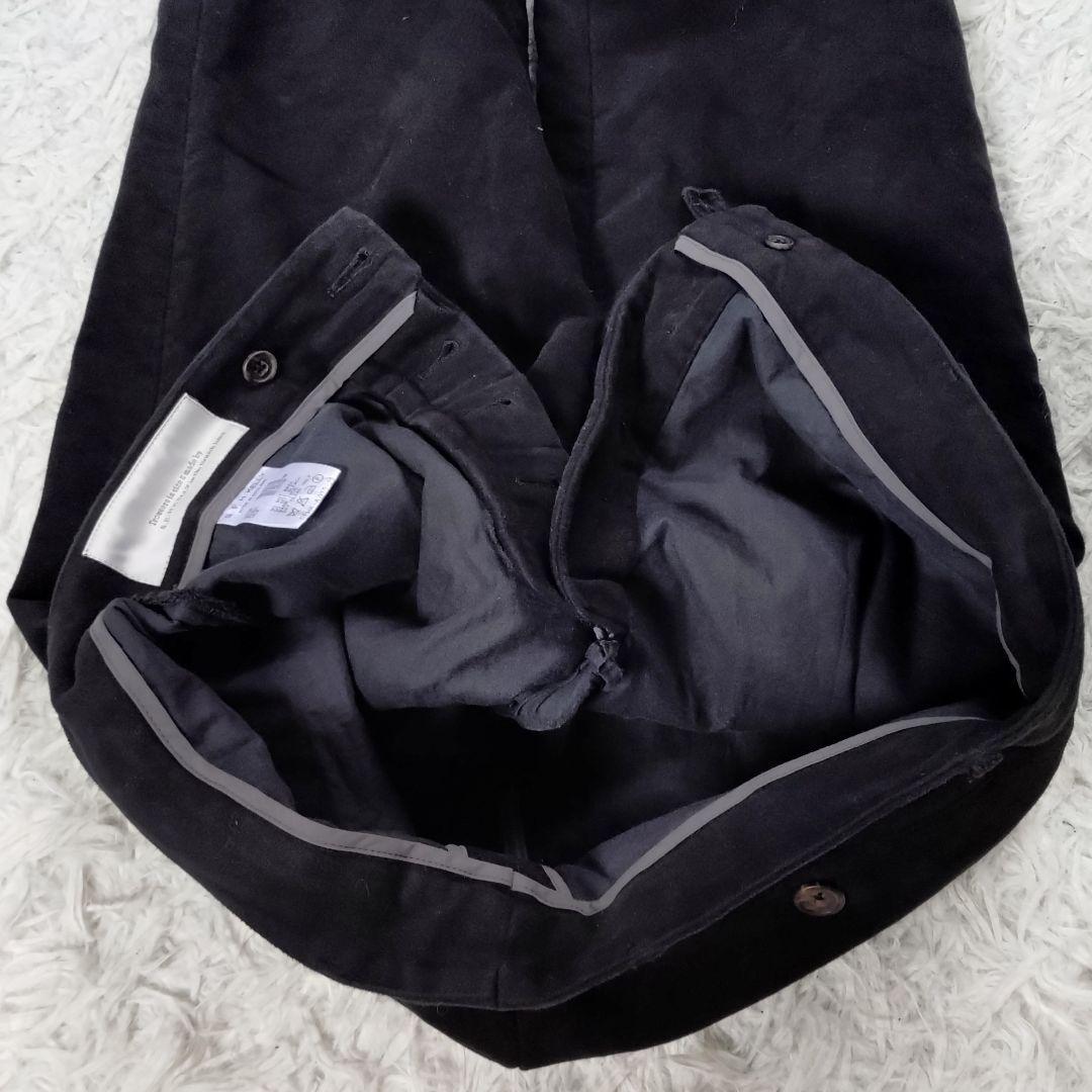 [美品]S.E.H KELLY　パンツ　ウールスウェード　ブラック　英国　L相当