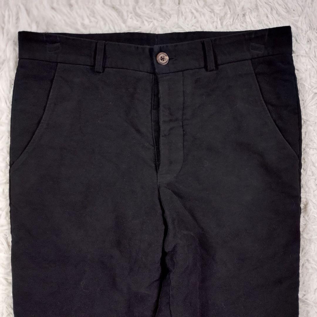 [美品]S.E.H KELLY　パンツ　ウールスウェード　ブラック　英国　L相当