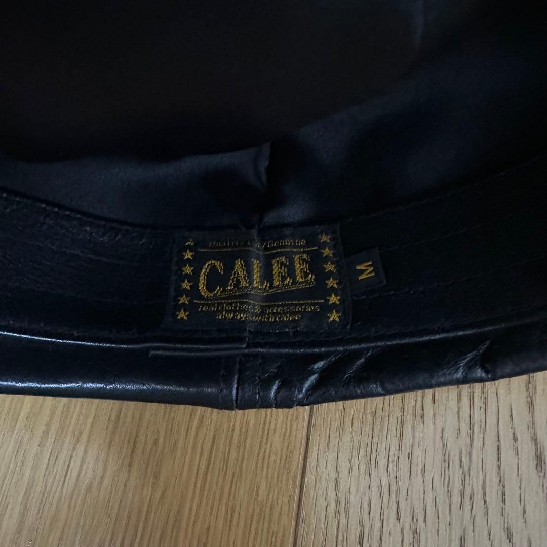 CALEE レザーキャスケット