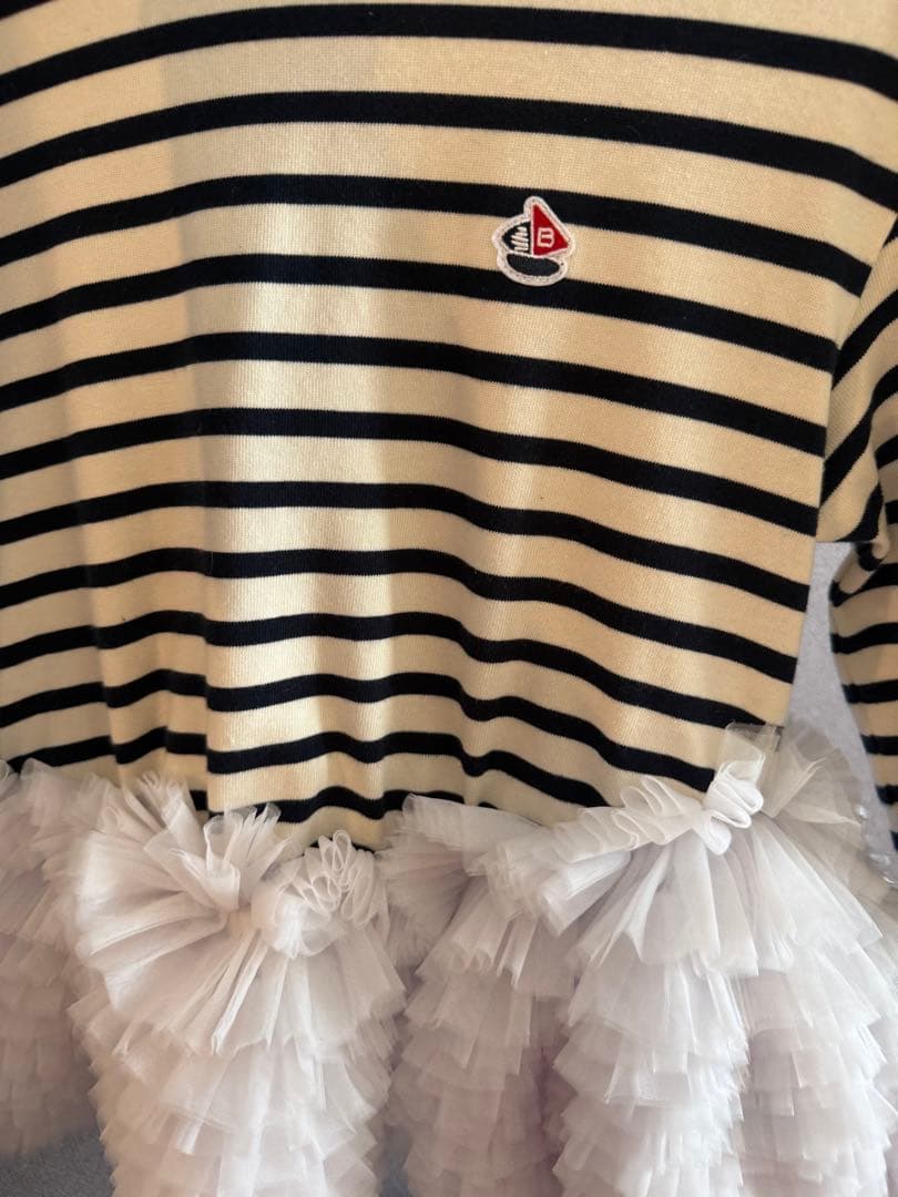 正規品 Bibiy. FRANCINE TULLE TOP 25AW NAVY