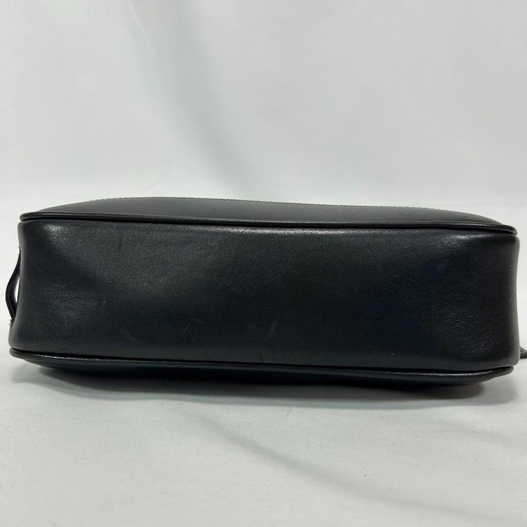 【極美品】コーチ 6094 ソーホー シグネチャー ワンハンドバッグ レザー 黒