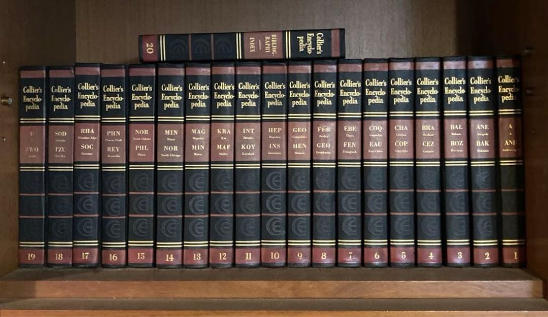 Collier's Encyclopedia 全20巻セット