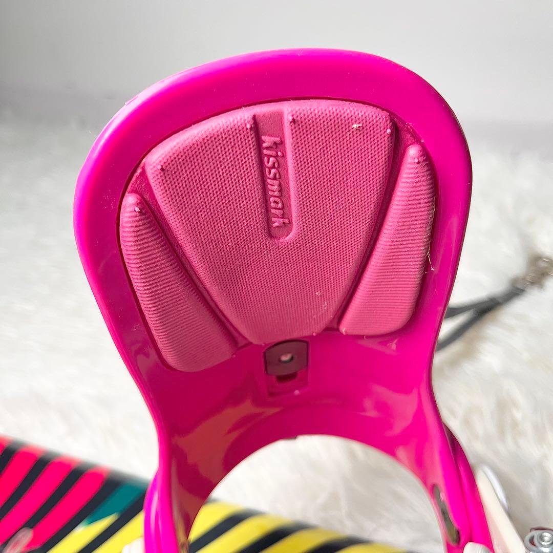 【良品】KISSMARK スノーボード 110cm ビンディング付 キッズ