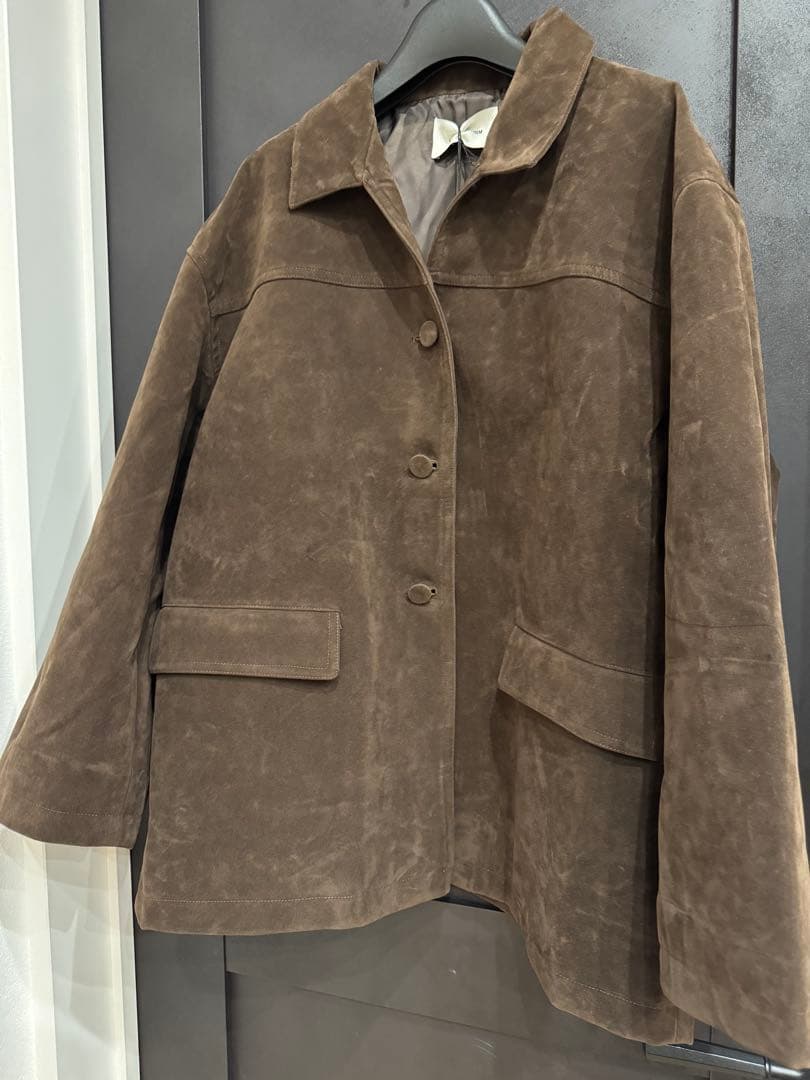 ジャケット・アウター LA PEAU DE GEM eco suede coverall