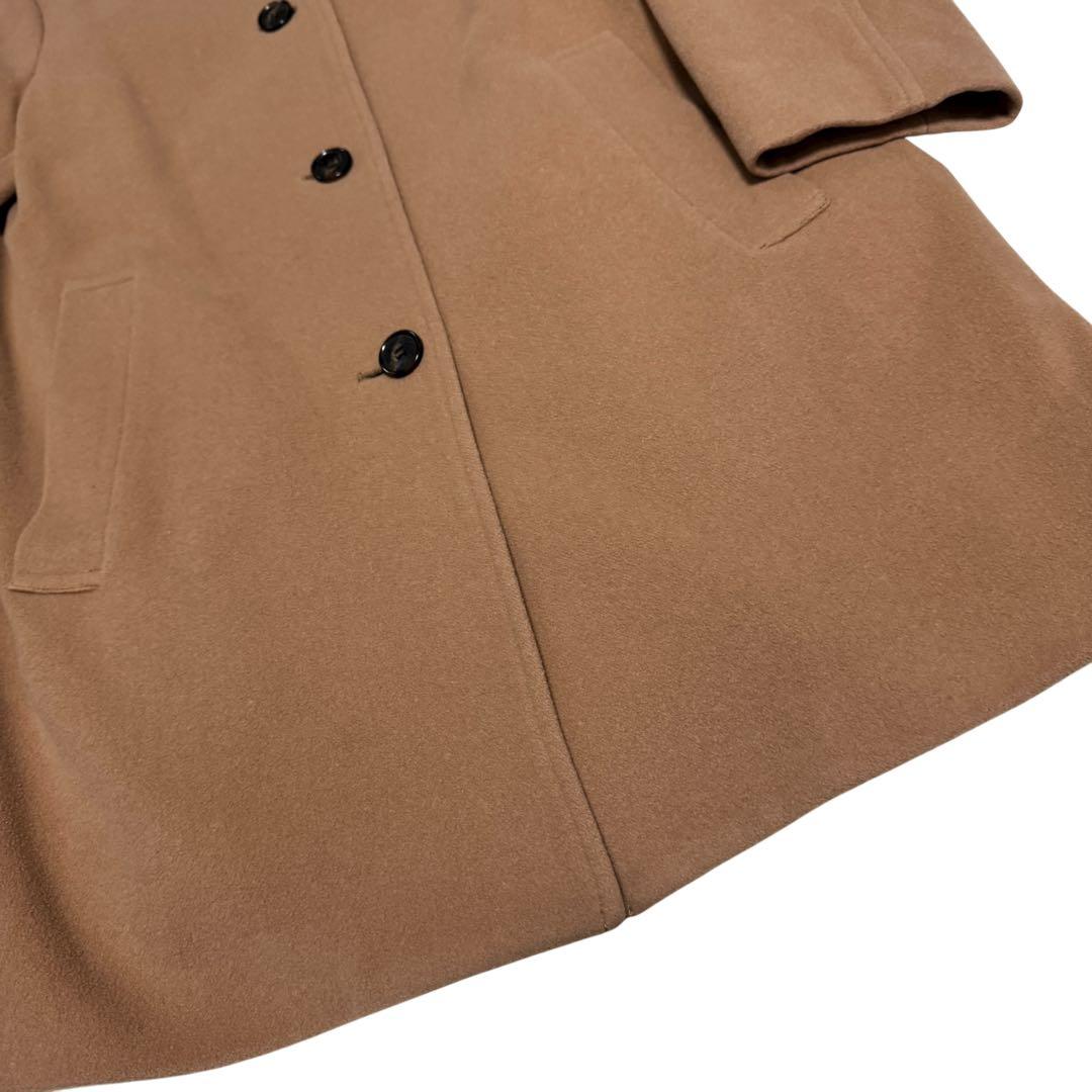 美品 マッキントッシュロンドン メルトン　ロングステンカラーコート キャメル44