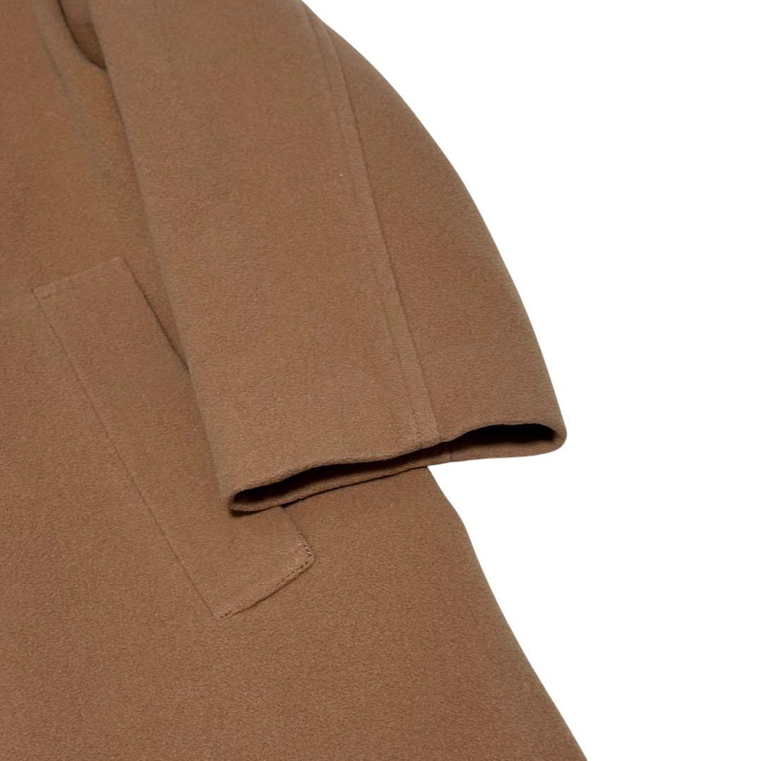 美品 マッキントッシュロンドン メルトン　ロングステンカラーコート キャメル44