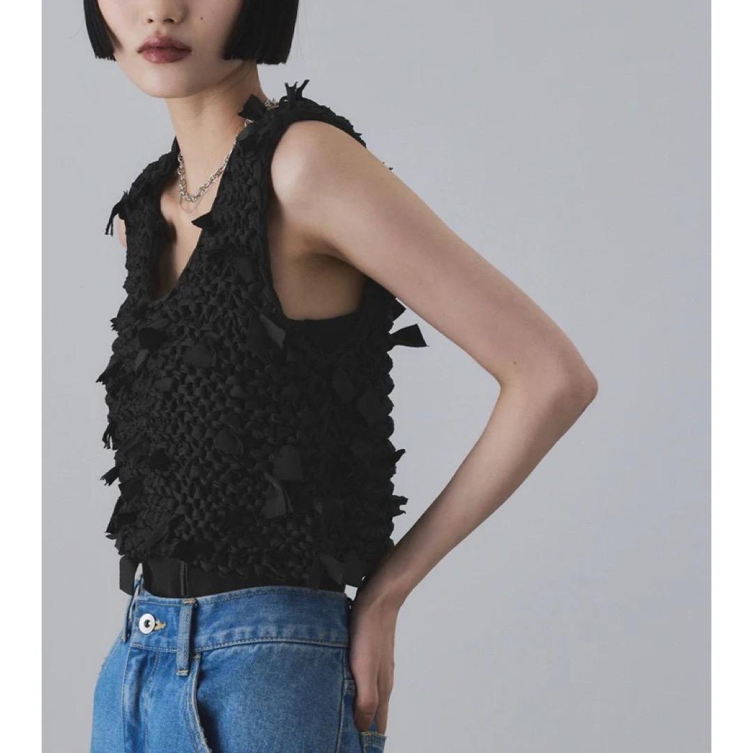 未使用 ADAM ET ROPE アダムエロペ 25AW テープヤーンベスト