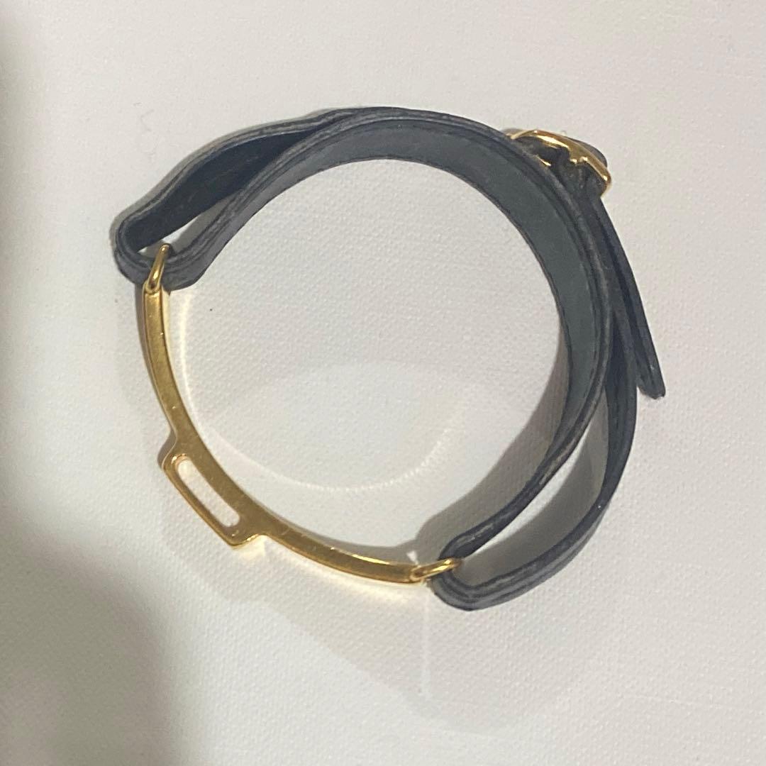 エルメス　レザー　バングル　ブレスレット