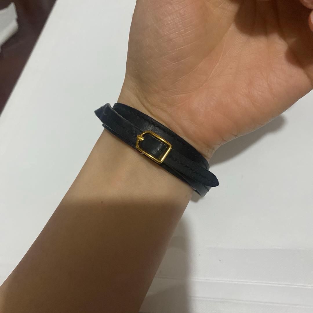 エルメス　レザー　バングル　ブレスレット
