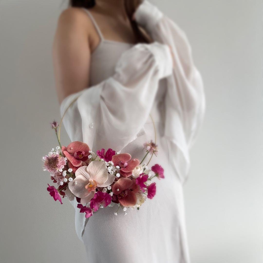 ブーケ2点 ブートニア2点セット°・*:.。.☆