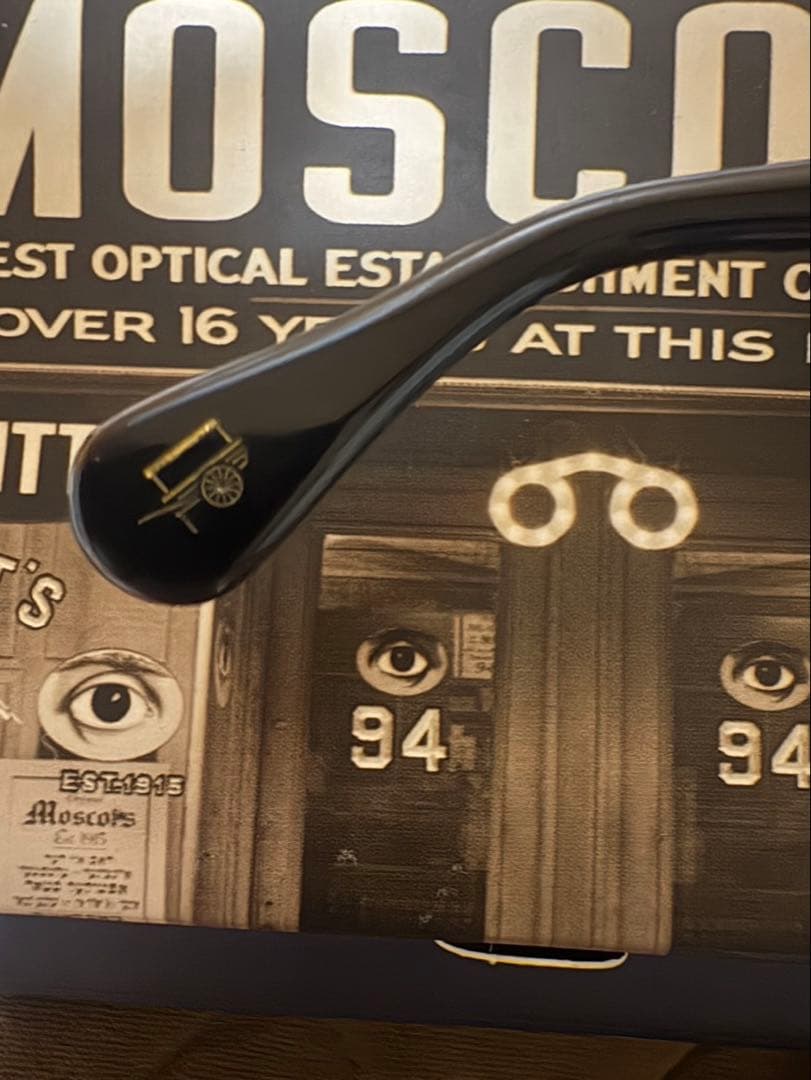 MOSCOT レムトッシュ　46サングラス　ガラスレンズ付き