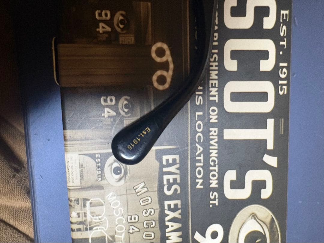 MOSCOT レムトッシュ　46サングラス　ガラスレンズ付き