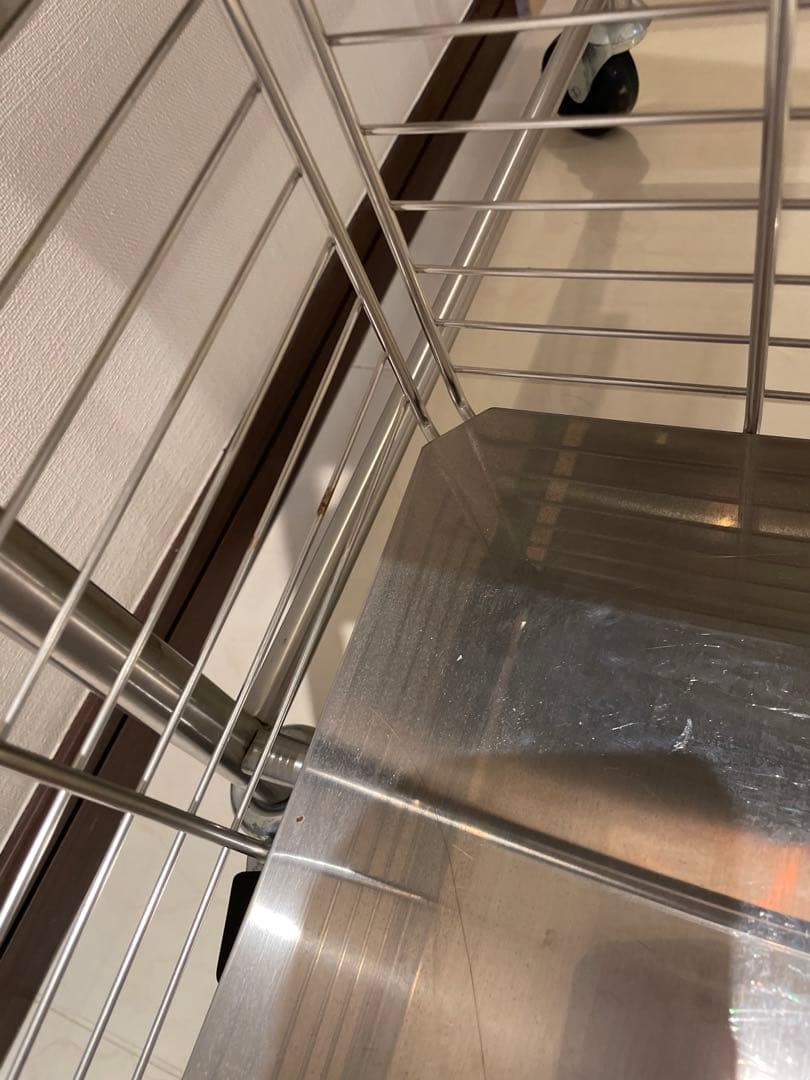 廃盤品　IKEA イケア ステンレス製キッチンワゴン