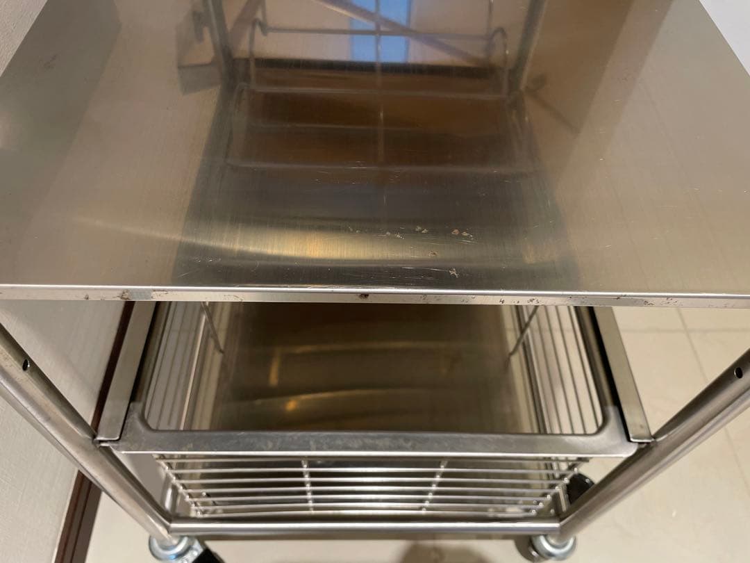 廃盤品　IKEA イケア ステンレス製キッチンワゴン