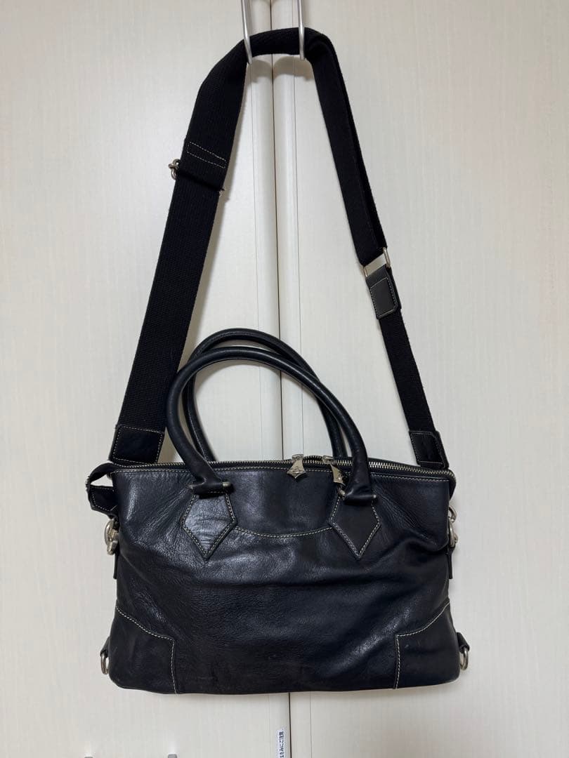 ヴィヴィアンウエストウッド 2way レザー ビッグオーブショルダーバッグ